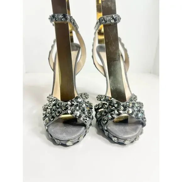 Jimmy Choo Jigsaw Embellished Sandals, 36.5 - Picture 4 of 7